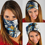 Personalized Gold Coast Titans Neck Gaiter Dynamic Lightning Mascot Rugby Australia