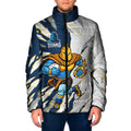 Personalized Gold Coast Titans Padded Jacket Dynamic Lightning Mascot Rugby Australia