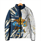 Personalized Gold Coast Titans Padded Jacket Dynamic Lightning Mascot Rugby Australia
