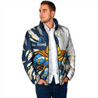 Personalized Gold Coast Titans Padded Jacket Dynamic Lightning Mascot Rugby Australia