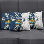 Personalized Gold Coast Titans Pillow Cover Dynamic Lightning Mascot Rugby Australia