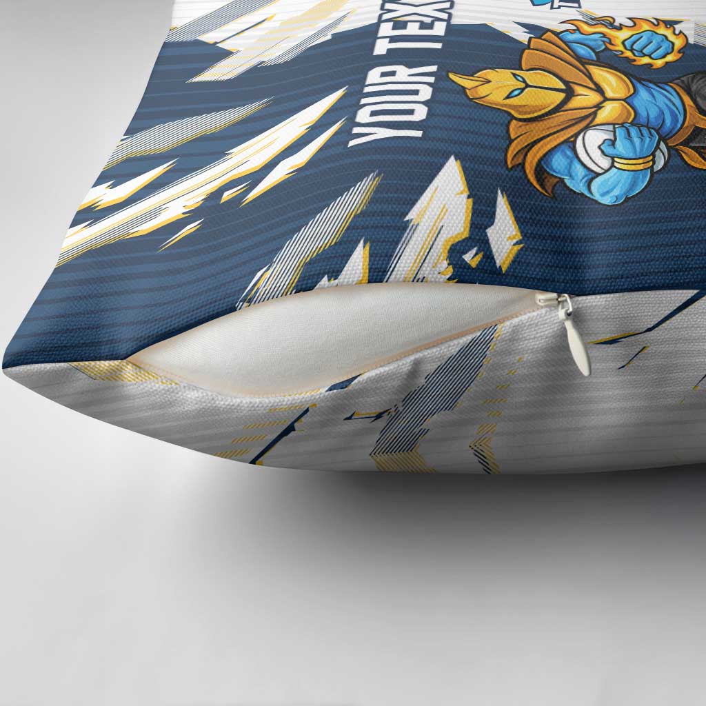 Personalized Gold Coast Titans Pillow Cover Dynamic Lightning Mascot Rugby Australia