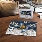 Personalized Gold Coast Titans Puzzle Dynamic Lightning Mascot Rugby Australia