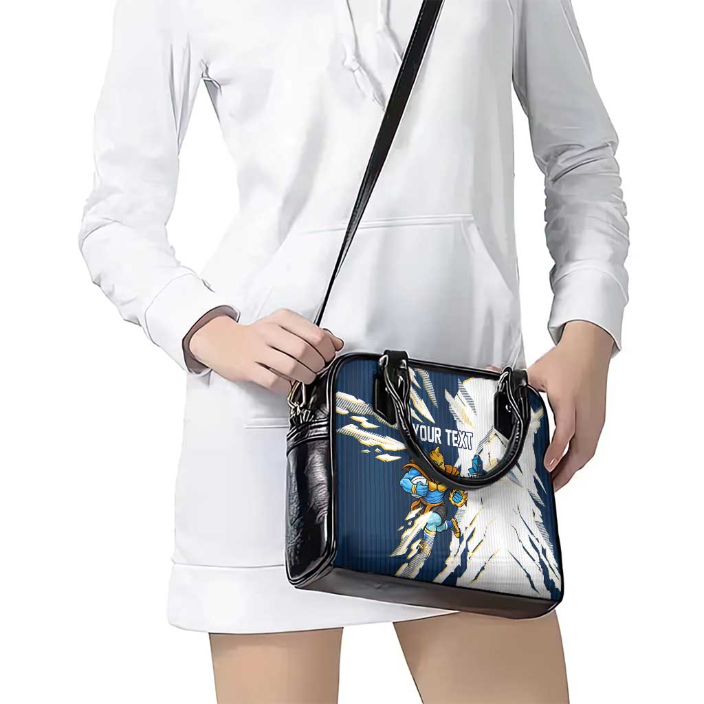 Personalized Gold Coast Titans Shoulder Handbag Dynamic Lightning Mascot Rugby Australia