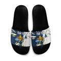 Personalized Gold Coast Titans Slide Sandals Dynamic Lightning Mascot Rugby Australia