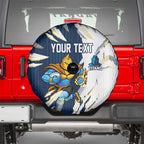 Personalized Gold Coast Titans Spare Tire Cover Dynamic Lightning Mascot Rugby Australia