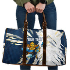 Personalized Gold Coast Titans Travel Bag Dynamic Lightning Mascot Rugby Australia