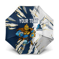 Personalized Gold Coast Titans Umbrella Dynamic Lightning Mascot Rugby Australia