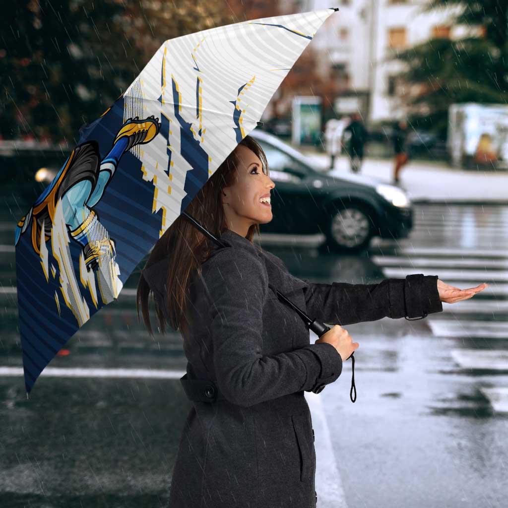 Personalized Gold Coast Titans Umbrella Dynamic Lightning Mascot Rugby Australia