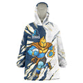 Personalized Gold Coast Titans Wearable Blanket Hoodie Dynamic Lightning Mascot Rugby Australia