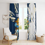 Personalized Gold Coast Titans Window Curtain Dynamic Lightning Mascot Rugby Australia