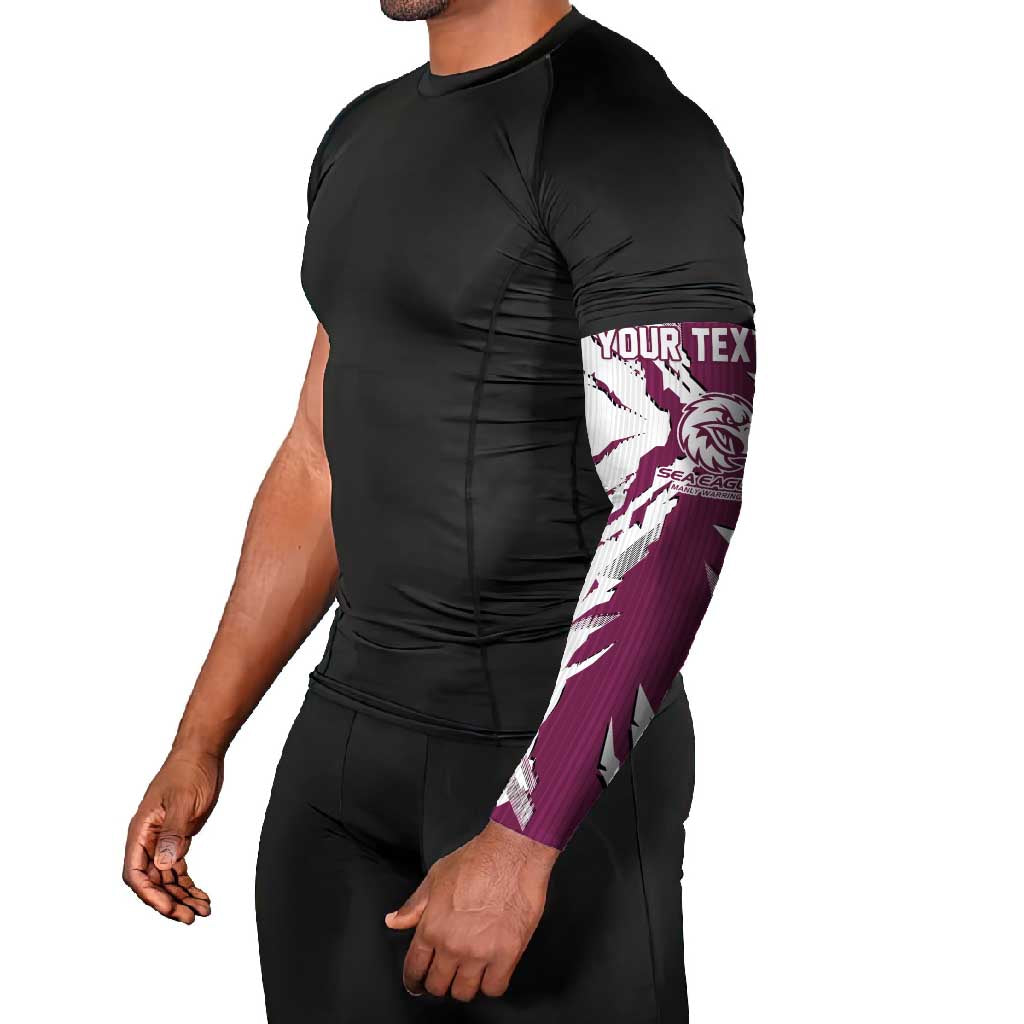 Personalized Manly Warringah Sea Eagles Arm Sleeves Dynamic Lightning Mascot Rugby Australia