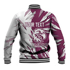 Personalized Manly Warringah Sea Eagles Baseball Jacket Dynamic Lightning Mascot Rugby Australia