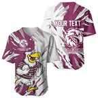 Personalized Manly Warringah Sea Eagles Baseball Jersey Dynamic Lightning Mascot Rugby Australia