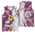 Personalized Manly Warringah Sea Eagles Basketball Jersey Dynamic Lightning Mascot Rugby Australia