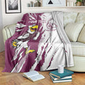 Personalized Manly Warringah Sea Eagles Blanket Dynamic Lightning Mascot Rugby Australia