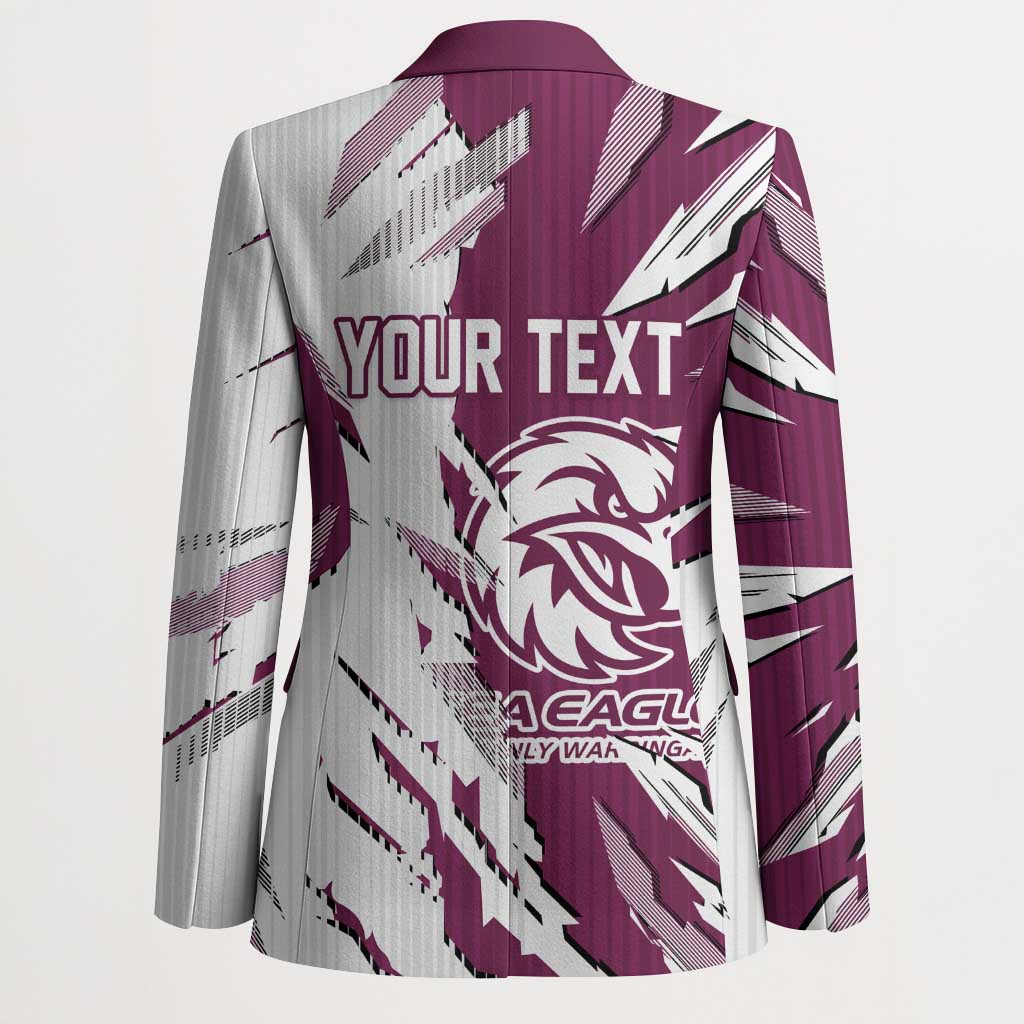 Personalized Manly Warringah Sea Eagles Blazer Dynamic Lightning Mascot Rugby Australia