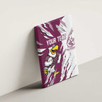 Personalized Manly Warringah Sea Eagles Canvas Wall Art Dynamic Lightning Mascot Rugby Australia