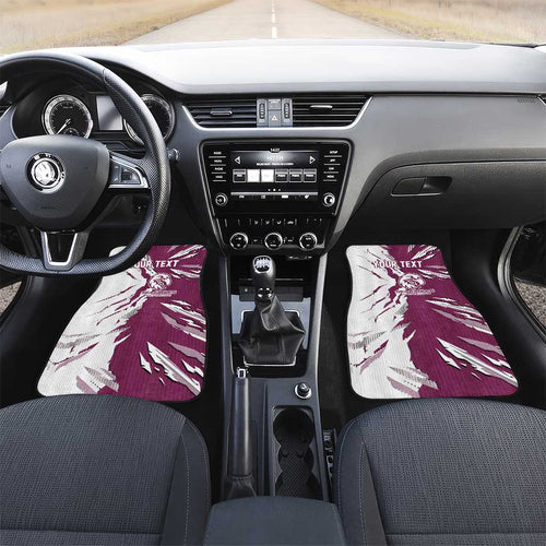 Personalized Manly Warringah Sea Eagles Car Mats Dynamic Lightning Mascot Rugby Australia