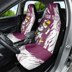 Personalized Manly Warringah Sea Eagles Car Seat Cover Dynamic Lightning Mascot Rugby Australia