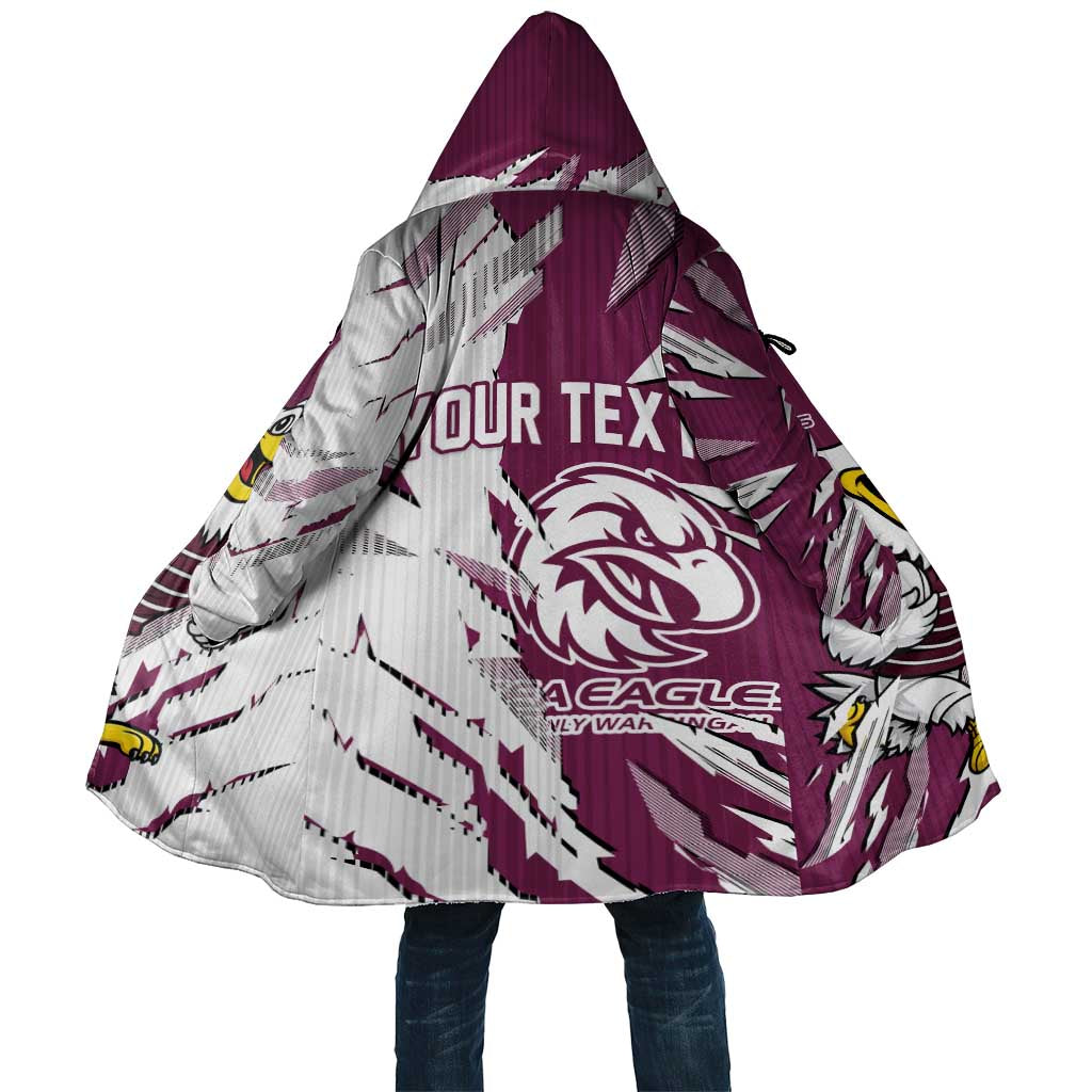 Personalized Manly Warringah Sea Eagles Cloak Dynamic Lightning Mascot Rugby Australia