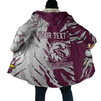 Personalized Manly Warringah Sea Eagles Cloak Dynamic Lightning Mascot Rugby Australia