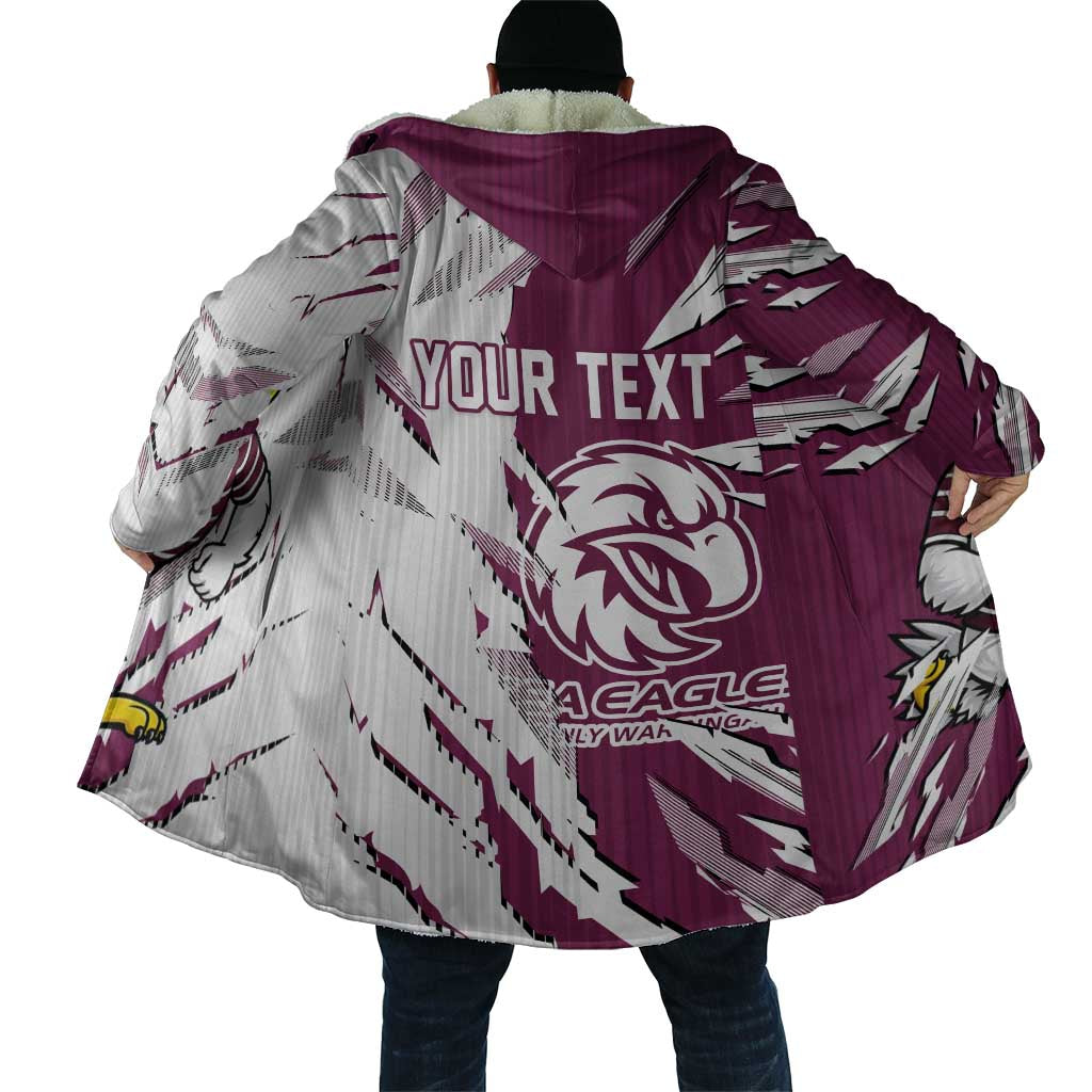 Personalized Manly Warringah Sea Eagles Cloak Dynamic Lightning Mascot Rugby Australia