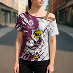 Personalized Manly Warringah Sea Eagles Cross Shoulder Shirt Dynamic Lightning Mascot Rugby Australia