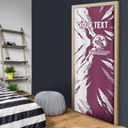 Personalized Manly Warringah Sea Eagles Door Cover Dynamic Lightning Mascot Rugby Australia