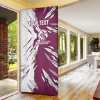 Personalized Manly Warringah Sea Eagles Door Cover Dynamic Lightning Mascot Rugby Australia