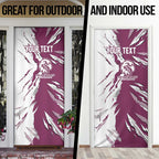 Personalized Manly Warringah Sea Eagles Door Cover Dynamic Lightning Mascot Rugby Australia