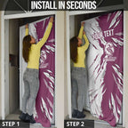 Personalized Manly Warringah Sea Eagles Door Cover Dynamic Lightning Mascot Rugby Australia