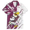 Personalized Manly Warringah Sea Eagles Hawaiian Shirt Dynamic Lightning Mascot Rugby Australia