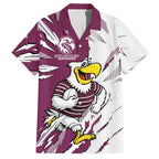 Personalized Manly Warringah Sea Eagles Hawaiian Shirt Dynamic Lightning Mascot Rugby Australia