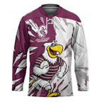 Personalized Manly Warringah Sea Eagles Hockey Jersey Dynamic Lightning Mascot Rugby Australia