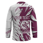 Personalized Manly Warringah Sea Eagles Hockey Jersey Dynamic Lightning Mascot Rugby Australia