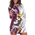 Personalized Manly Warringah Sea Eagles Hoodie Dress Dynamic Lightning Mascot Rugby Australia