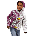 Personalized Manly Warringah Sea Eagles Kid Hoodie Dynamic Lightning Mascot Rugby Australia