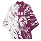 Personalized Manly Warringah Sea Eagles Kimono Dynamic Lightning Mascot Rugby Australia