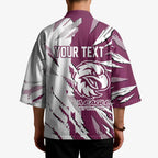 Personalized Manly Warringah Sea Eagles Kimono Dynamic Lightning Mascot Rugby Australia