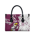 Personalized Manly Warringah Sea Eagles Leather Bag Dynamic Lightning Mascot Rugby Australia