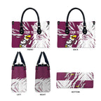 Personalized Manly Warringah Sea Eagles Leather Bag Dynamic Lightning Mascot Rugby Australia