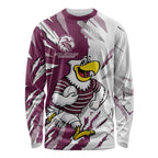 Personalized Manly Warringah Sea Eagles Long Sleeve Shirt Dynamic Lightning Mascot Rugby Australia