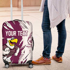 Personalized Manly Warringah Sea Eagles Luggage Cover Dynamic Lightning Mascot Rugby Australia