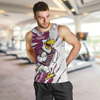 Personalized Manly Warringah Sea Eagles Men Tank Top Dynamic Lightning Mascot Rugby Australia