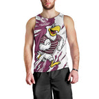 Personalized Manly Warringah Sea Eagles Men Tank Top Dynamic Lightning Mascot Rugby Australia