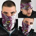 Personalized Manly Warringah Sea Eagles Neck Gaiter Dynamic Lightning Mascot Rugby Australia