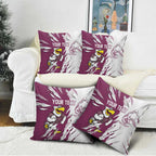 Personalized Manly Warringah Sea Eagles Pillow Cover Dynamic Lightning Mascot Rugby Australia