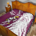 Personalized Manly Warringah Sea Eagles Quilt Dynamic Lightning Mascot Rugby Australia