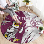 Personalized Manly Warringah Sea Eagles Round Carpet Dynamic Lightning Mascot Rugby Australia
